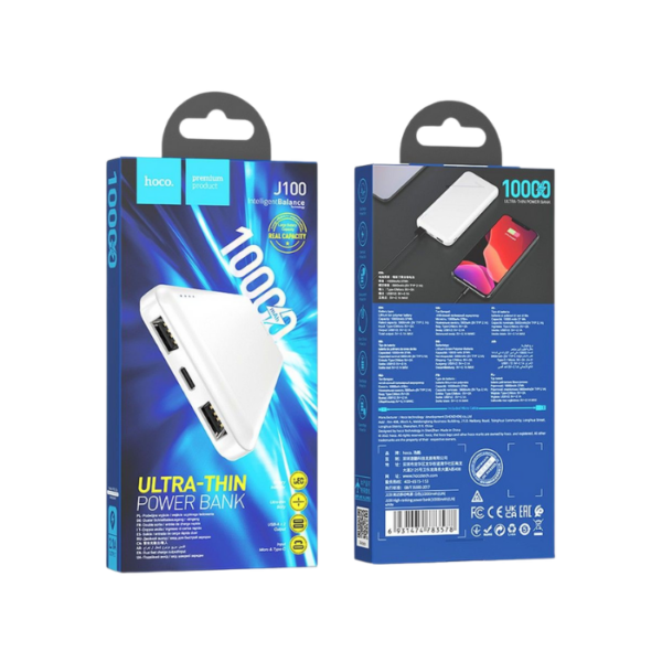 Hoco J100 Power Bank 10000mAh White