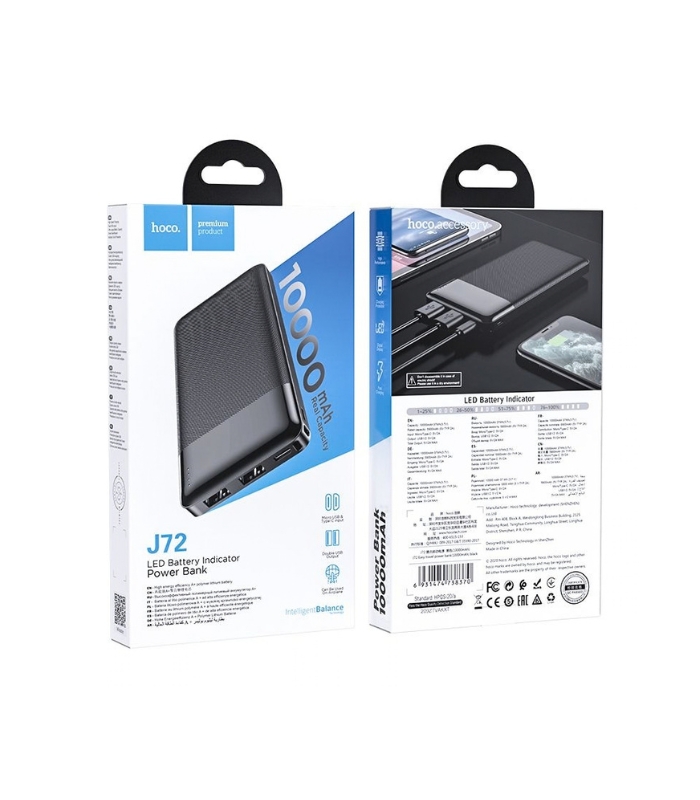 Hoco J72 Power Bank 10000mAh Hoco J72 Power Bank 10000mAh